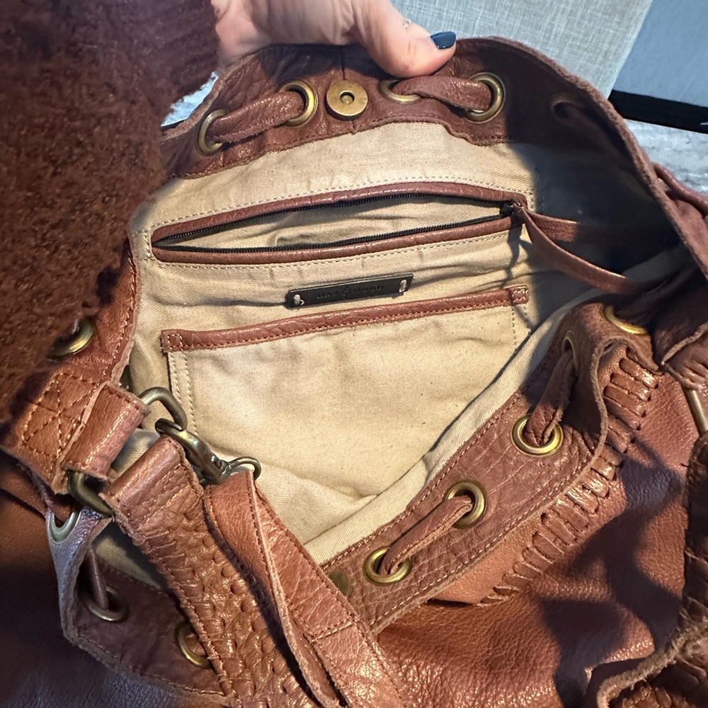 Day & Mood Stylish Olive Green and Dusty Rose Leather Handbags - Picture 7 of 16